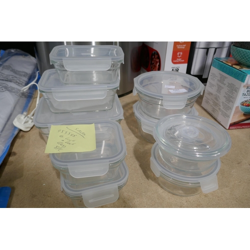 3387 - Glass Lock Storage Containers (317-19) *This lot is subject to VAT