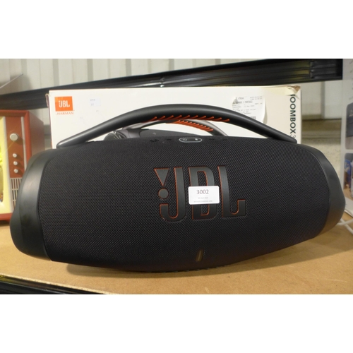 3002 - Jbl Boombox 3 Portable Bluetooth Speaker        , Original RRP £249.99 + VAT (317-500) *This lot is ... 