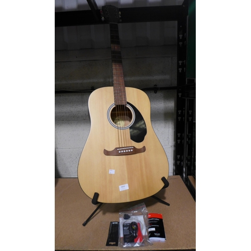 3010 - Fender Acoustic guitar with stand  - Model   Fa-125, Original RRP £124.99 + VAT (317-491) *This lot ... 