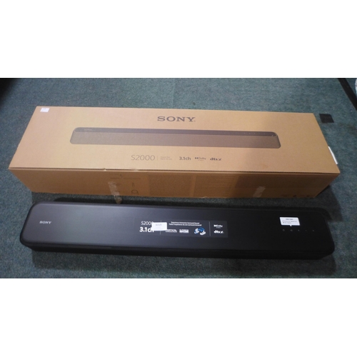 3019 - Sony 3.1Ch Soundbar - Model Hts2000.Cek , Original RRP £329.99 + VAT (317-321) *This lot is subject ... 