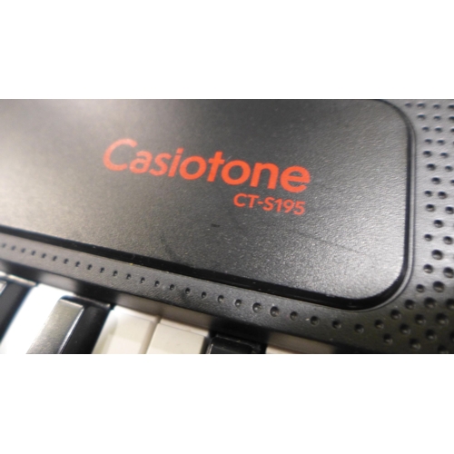 3039 - Casio Full Size Keyboard - incomplete - Model Ct-S195Ad, Original RRP £124.99 + VAT (317-316) *This ... 