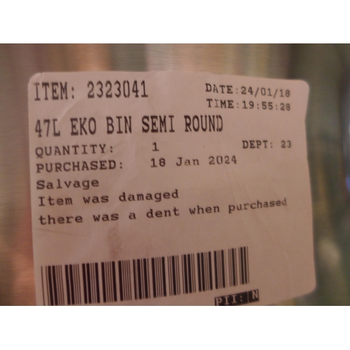 3050 - 47L Eko Semi Round Bin   (317-647) *This lot is subject to VAT