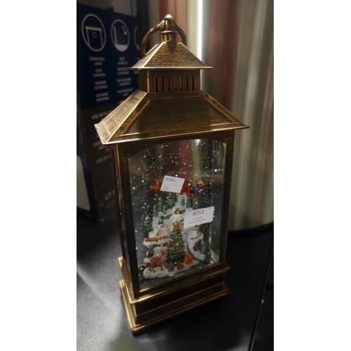 3051 - Holiday Scene Lantern     (317-639) *This lot is subject to VAT