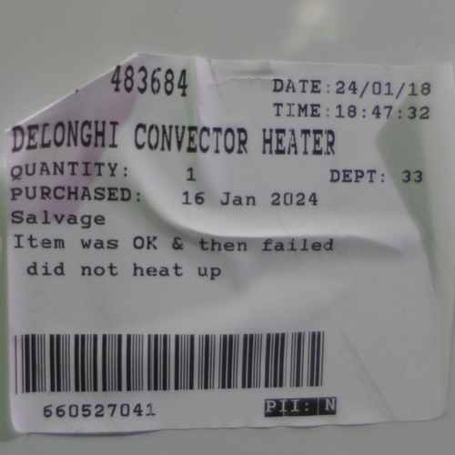 3066 - Delonghi Convector Heater - Model hsx4324E (317-632) *This lot is subject to VAT