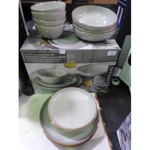 3067 - Options Stoneware Grey Dinner Set  (317-644) *This lot is subject to VAT