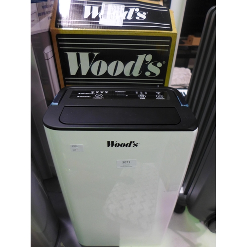 3071 - Woods Mdk11 White Dehumidifier 10L , Original RRP £119.99 + VAT (317-606) *This lot is subject to VA... 