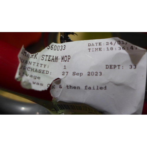 3073 - 2 x Shark Steam Mops - S6003Ukco, Original RRP £99.99 + VAT (317-633,634) *This lot is subject to VA... 