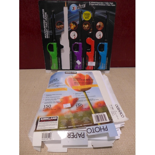 3087 - Ks Photo Paper - A4, X-Lite Fire Lighters    (317-420,475) *This lot is subject to VAT