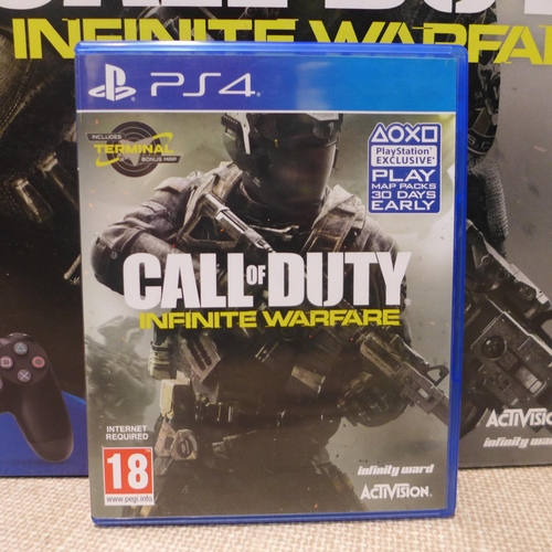 3098 - Sony Playstation 4 console (500gb) with 2 controllers and Call of Duty Infinite Warfare