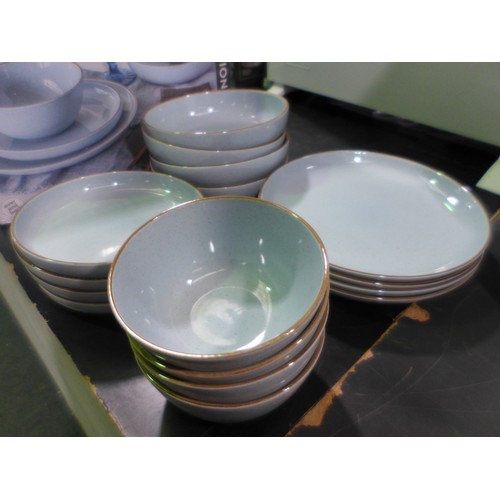 3068 - Options Stoneware Blue Dinner Set (317-643) *This lot is subject to VAT