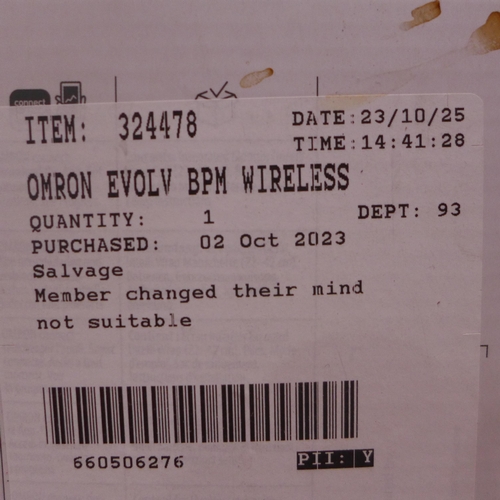 3113 - Omron Evolv Wireless Blood Pressure Monitor (317-10) *This lot is subject to VAT