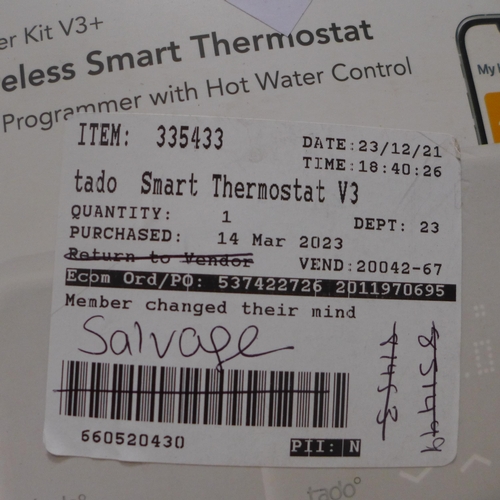 3127 - Tado Smart Thermostat V3+ with Hot Water Control , Original RRP £134.99 + VAT (317-605) *This lot is... 
