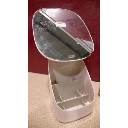 3145 - Joseph Joseph Pedestal   Mirror With Storage - Damaged, Tahari Cosmetic 3 Section Case     (317-494,... 