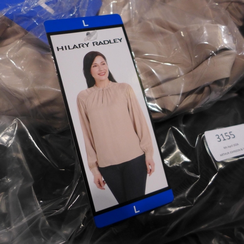 3155 - Quantity of ladies Hilary Radley blouses - mixed sizes and colours, (AJS316) * This lot is subject t... 