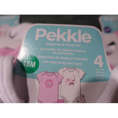 3165 - Large quantiy of toddler Pekkle clothing sets, various sizes/colours