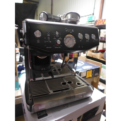 3204 - Sage Barista Express Impress Black Stainless Steel Coffee Machine - Model  Ses876Bst, Original RRP £... 
