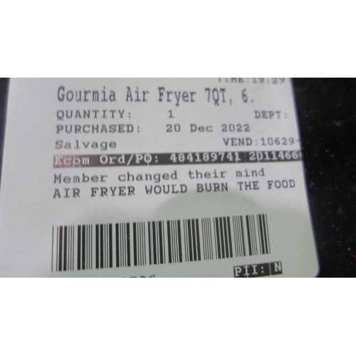 3301 - Gourmia Air Fryer 7Qt     (317-170) *This lot is subject to VAT