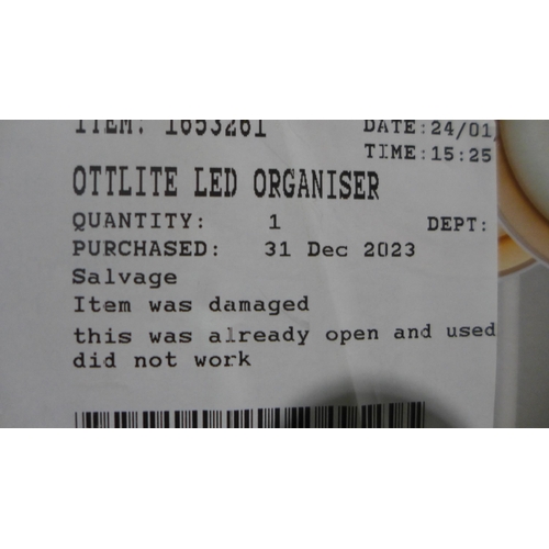 3302 - Ottlite Led Organiser Desk Lamp (317-217) *This lot is subject to VAT