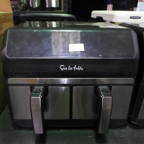 3305 - Sur La Table Double Air Fryer (317-175) *This lot is subject to VAT