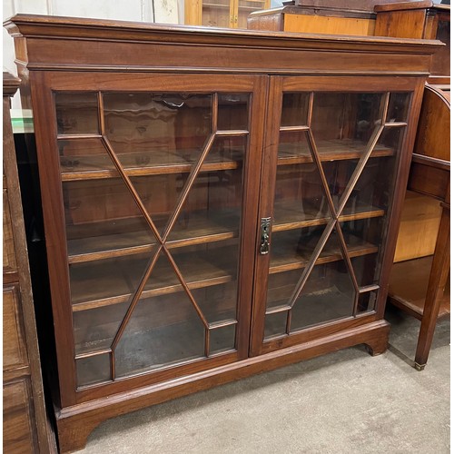 149 - A mahogany two door bookcase