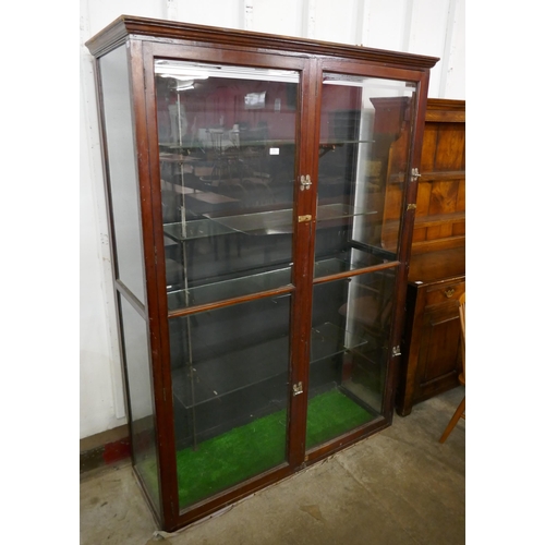 105 - A mahogany shop display cabinet