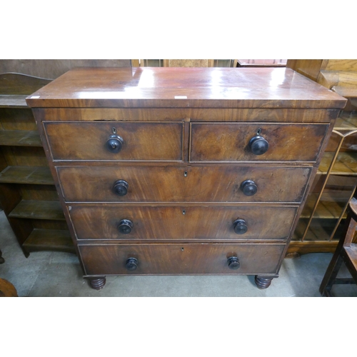 157 - A Victorian mahogany chest of drawers