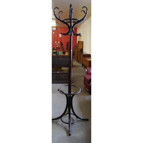 176 - A beech bentwood coatstand