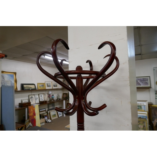 208 - A bentwood coat stand