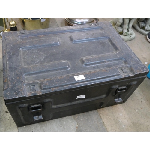 215 - A large steel ammunition box