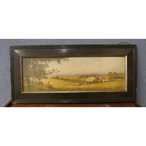 228 - S. Sinclair, pair of countryside landscapes, watercolour, framed