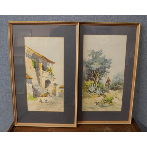 242 - A collection of assorted watercolours, all framed