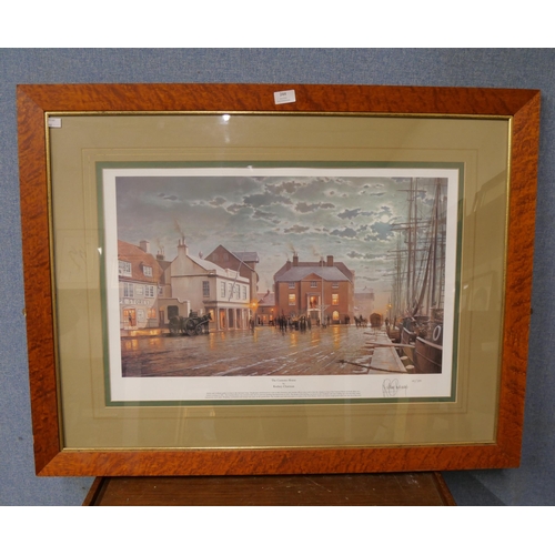 244 - A limited edition Rodney Chapman signed print The Customs House, 41/350, framed