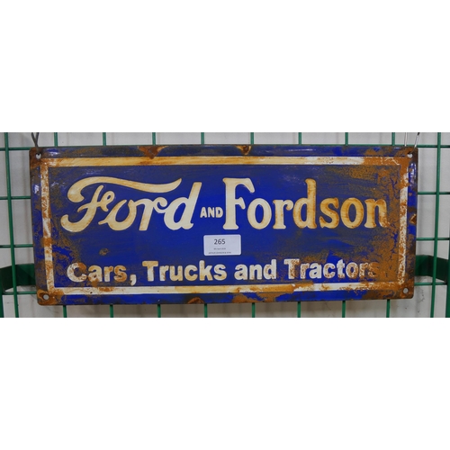 265 - An enamelled Ford advertising sign