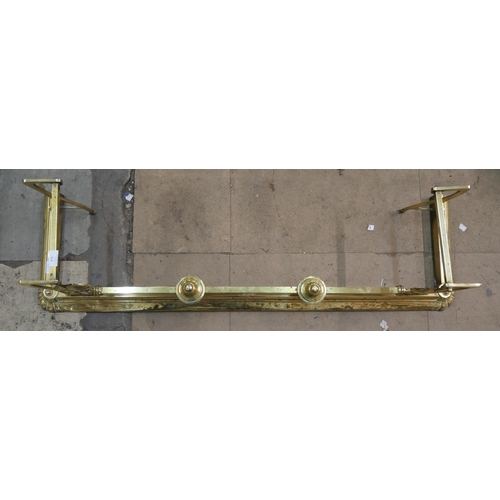 274 - A Victorian brass fender