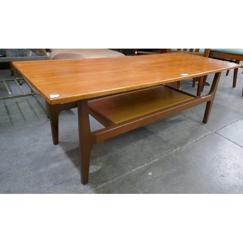 46 - A teak rectangular coffee table