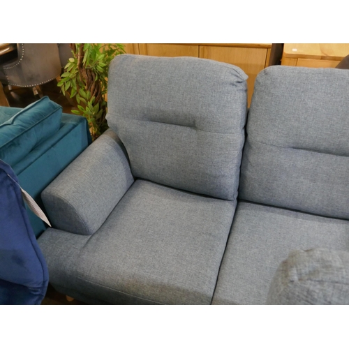 1339 - An aqua weave three seater sofa, two seater and armchair