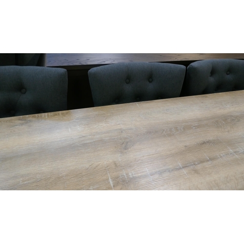 1405 - A Hatton 2.3m dining table and eight Bradley chairs