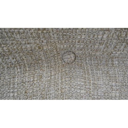 1413 - Oatmeal weave three seater sofa