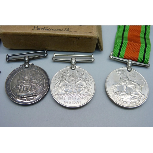 1009 - A George VI Navy For Long Service and Good Conduct Medal to LX. 20112 G.R. Tomsett, L. Std, H.M.S. D... 