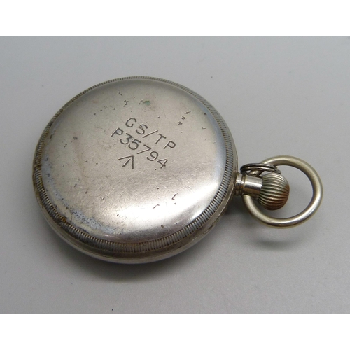 1082 - A military pocket watch, GS/TP, P35794