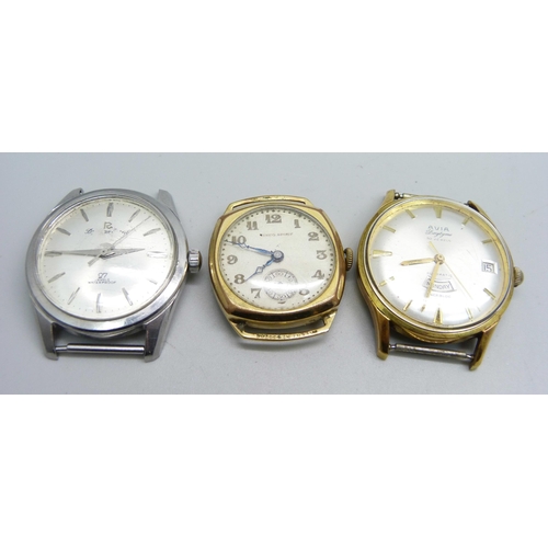 1120 - Three wristwatches including Avia Daytyme automatic day-date wristwatch with 30 jewels