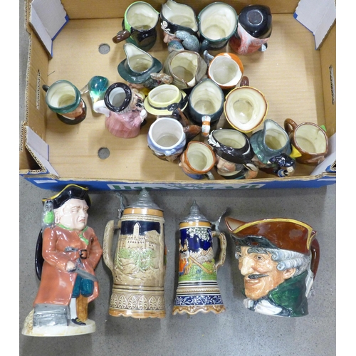 1168 - A large Royal Doulton Dick Turpin character jug and other Toby jugs and character mugs **PLEASE NOTE... 