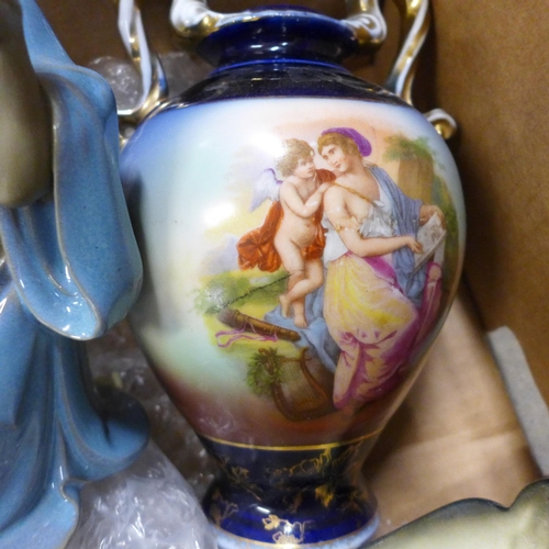 1177A - Ceramics including a Royal Doulton character jug, a/f, Poole Purbeck vase, etc.**PLEASE NOTE THIS LO... 