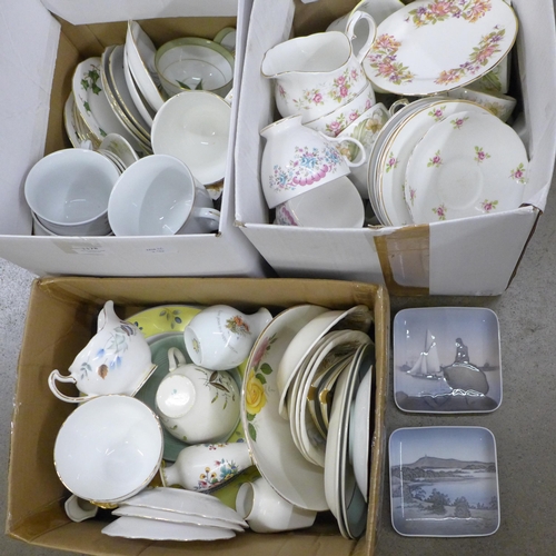 1178 - A collection of teawares and other china including Duchess and Noritake (three boxes) **PLEASE NOTE ... 