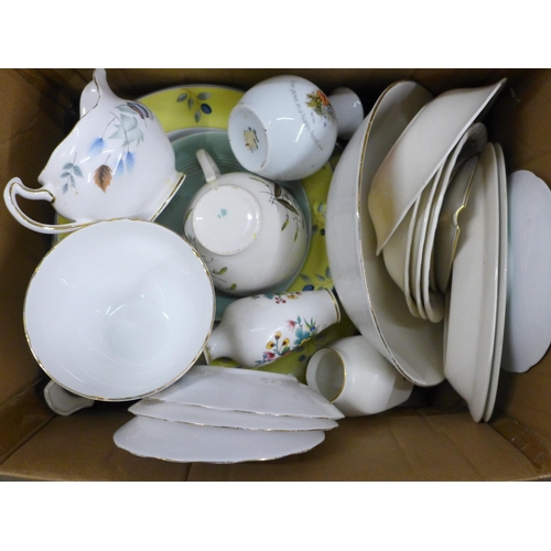 1178 - A collection of teawares and other china including Duchess and Noritake (three boxes) **PLEASE NOTE ... 