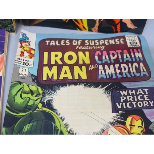 668 - A collection of sixteen 1960s Captain America and Iron Man comics