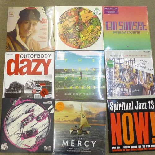 670 - Ten new unplayed LP records, most sealed, including Bob Dylan, Paul Weller and Morrissey