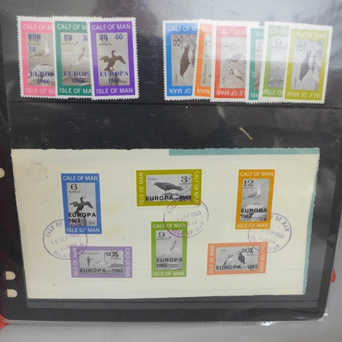 673 - Stamps; a  file of British offshore islands stamps and postal history