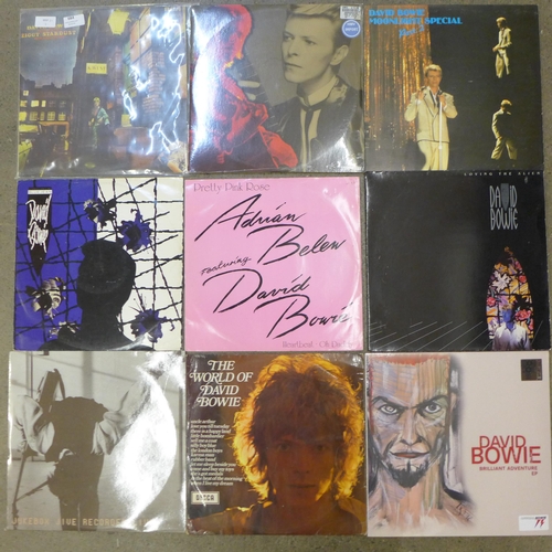 684 - Ten David Bowie LP records and 12