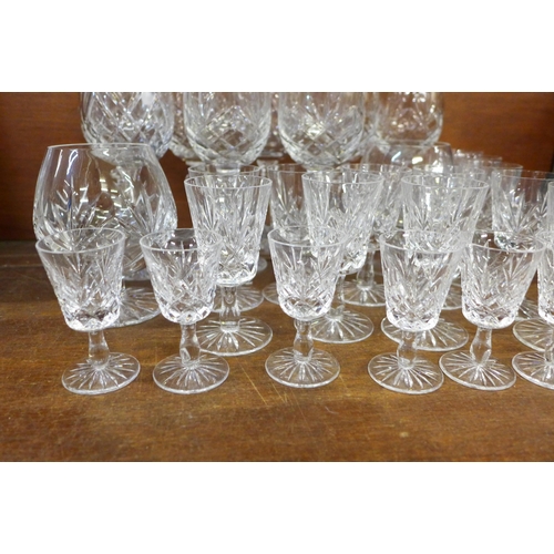 686 - A collection of Waterford crystal glass wines/brandy/sherry, 29 in total **PLEASE NOTE THIS LOT IS N... 